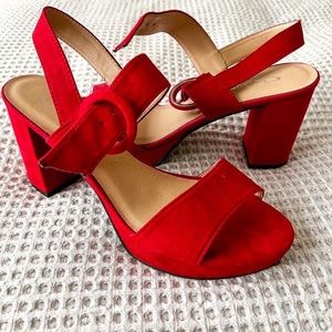 Retro Block Heel Pumps